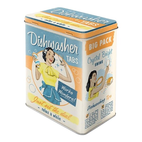 Nostalgic-Art Storage Box Large Dishwasher Tabs 10x14x20cm