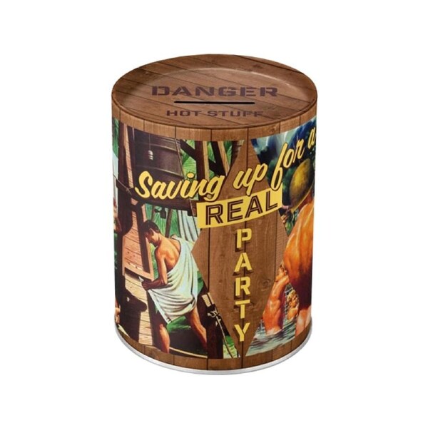 Nostalgic-Art Money Box Party Boys 10x10x12cm