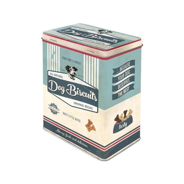 Nostalgic-Art Tin Storage Box Large Dog Biscuits 10x14x20cm