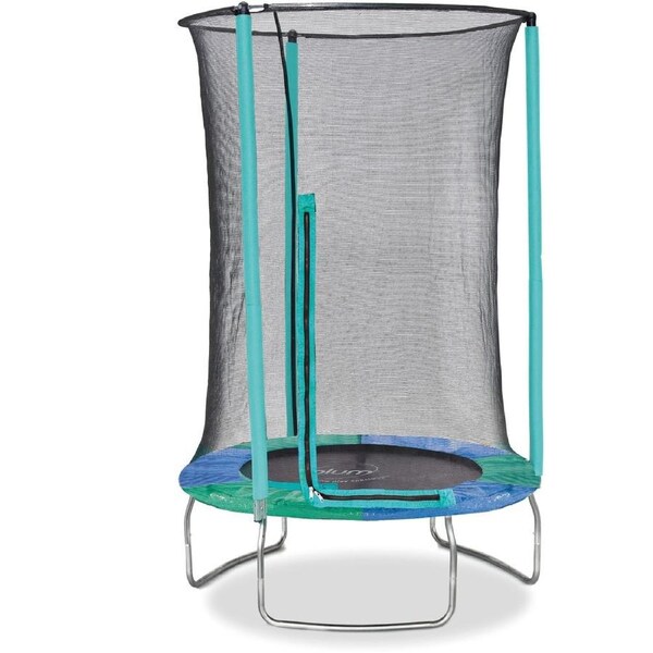 Plum Junior Springsafe Trampoline and Enclosure – Blue/Green