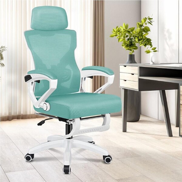 ALFORDSON Office Chair Mesh Executive Recline Cyan