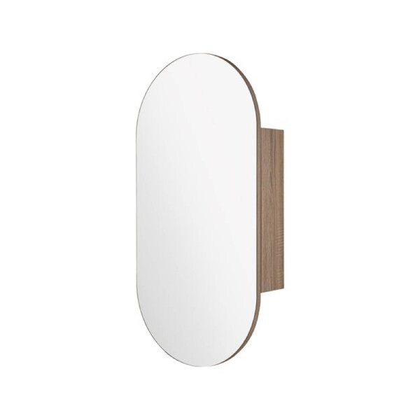 Wall Storage Oval Makeup Mirror Shaving Cabinet