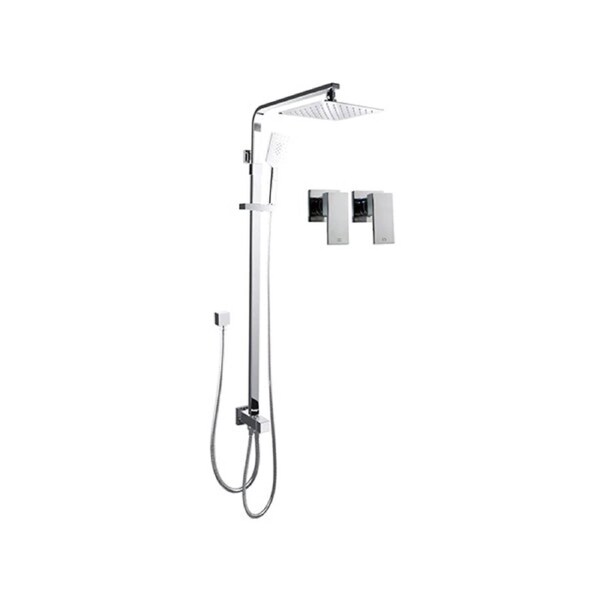 8 Inch Luxury Rain Shower Head Set With 3 Modes Handheld Shower Taps ...