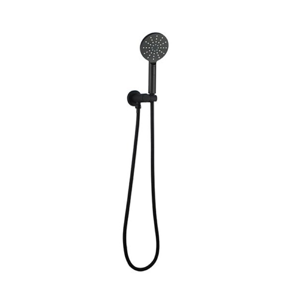 3 Modes Handheld Shower Head Brass Round Shower Holder Water Hose