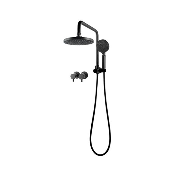8 Inch Rain Shower Head 5 Modes Handheld High Pressure With Wall Taps