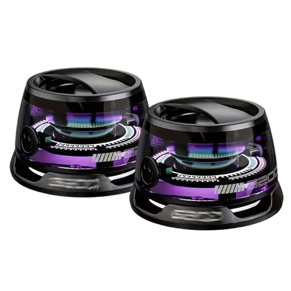 Wireless Speaker with 7-Color LED Lights (2pcs)