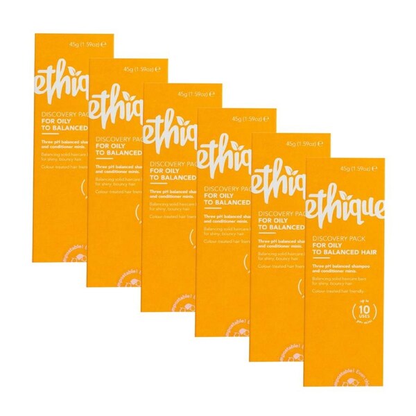 6 x ETHIQUE Discovery Minis 3 Pack - For Oily To Balanced 45g