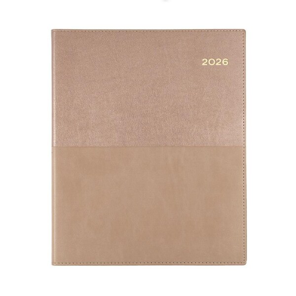 2026 Diary Collins Vanessa Quarto Week to View Rose Gold 325.V49