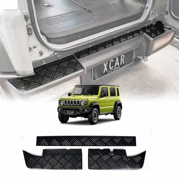 Rear Bumper Guard Trunk Panel Trim for Suzuki Jimny XL 5-Door 2023-Onwards Carbon Fiber Style Trunk Protector Cover Accessories