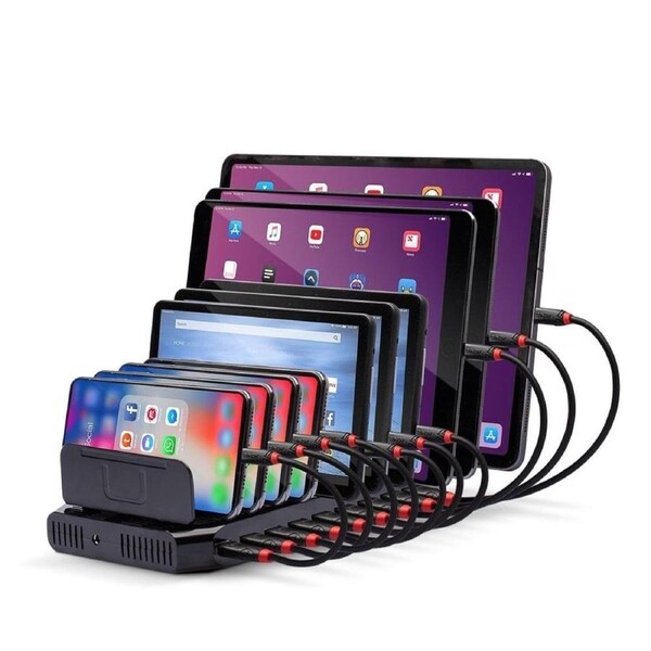 Lindy 10 Port USB-A Charging Station - Black