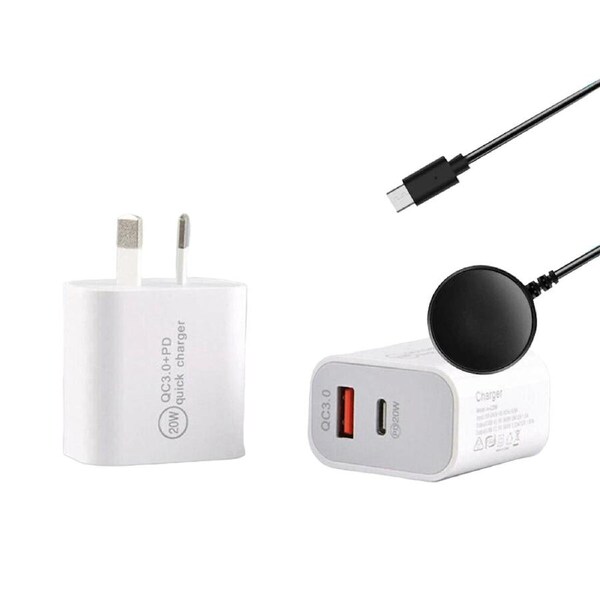 Samsung Galaxy Watch 7 6 5 4 3 Wireless Charger Cable Type C Active