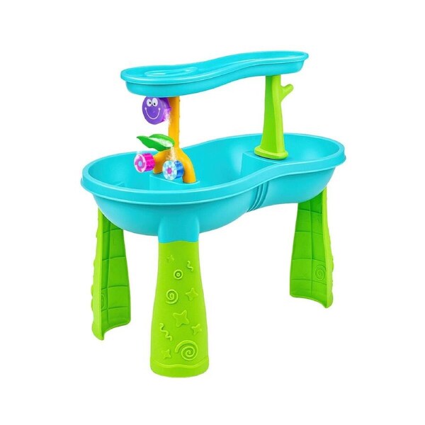 Sand Water Table Play Ground Waterfall Pool Toys Sandpit Educational Beach Backyard Outdoor Summer Activity Centre Kids Playset 2 Tier Sensory Station