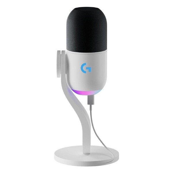 Logitech G Yeti GX Dynamic RGB Gaming Microphone with LIGHTSYNC (White)
