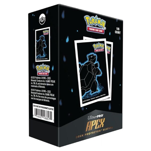 Ultra Pro Pokemon Neon Kanto Blastoise APEX Deck Protector Sleeves