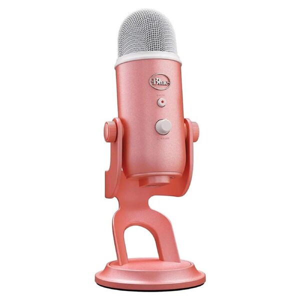 Logitech for Creators Yeti Premium Multi-Pattern USB Mic with Blue VO!CE (Pink Dawn)