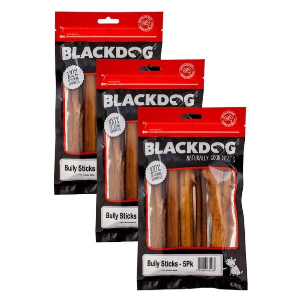 Blackdog Bully Stick 5pk x3