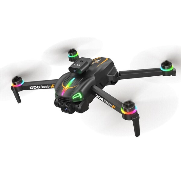 Global Drone GD83 Foldable Drone with 4K Camera - Brushless Motor Quadcopter Under $500, RGB Lights & Compact Design