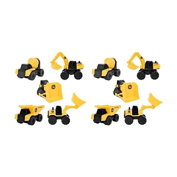 2x 5pc John Deere Construction Vehicles Mini Set Realistic Working Parts Kid Toy
