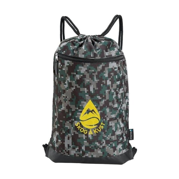 Skog A Kust Digi Camo GymSak Drawstring Bag With Removable IPX6 Waterproof Dry