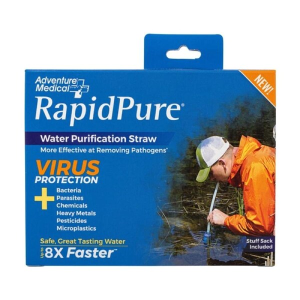RapidPure Water Purifier Straw UltraCeram Virus Protection Ultralight 74g