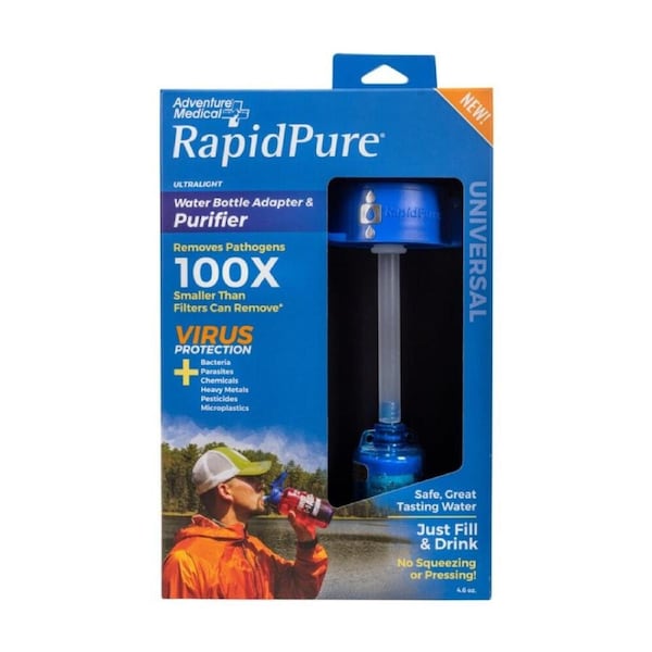 RapidPure Universal Water Purifier Bottle Adapter Fast Flow Freeze Resistant