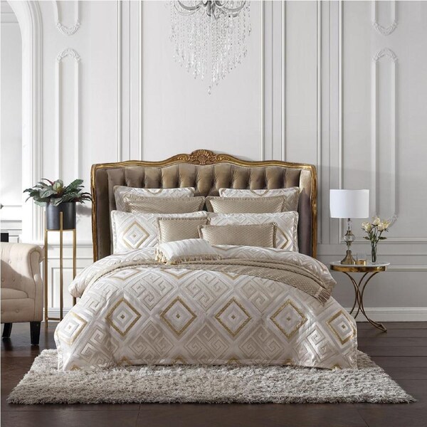 Davinci Santos Snow Duvet Doona Quilt Cover- Super King Size NZ