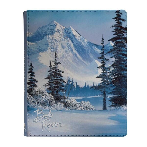 Ultra Pro Bob Ross Collection Winter Paradise 9 Pocket Zippered Pro Binder