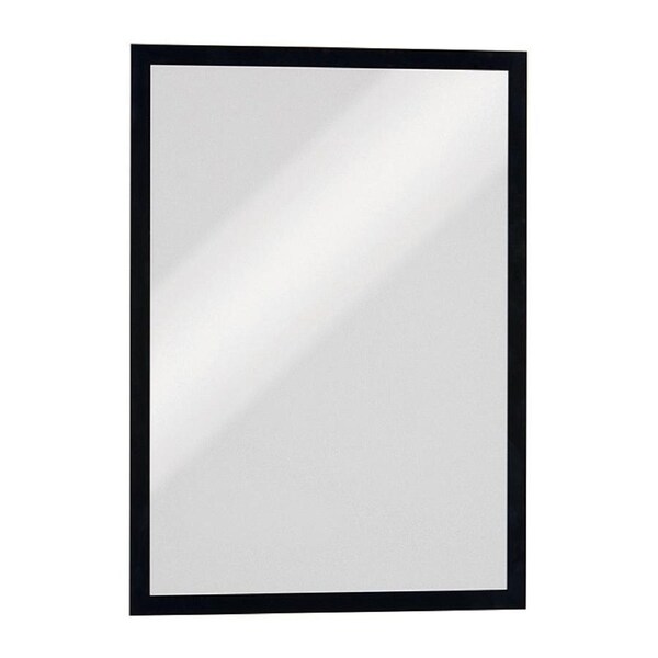 Durable DURAFRAME Self-Adhesive Sign Holder A3 Pack of 2 - Black