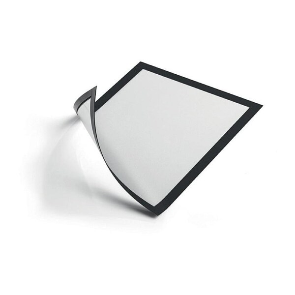 Durable DURAFRAME Magnetic Sign Holder A4 Pack of 5 - Black