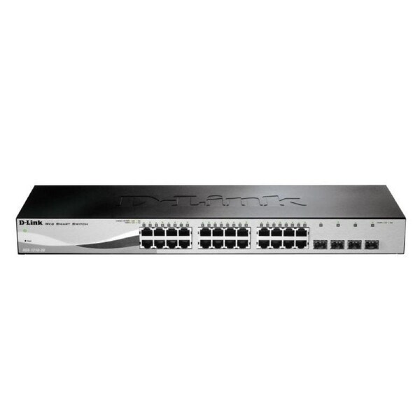 D-Link 28-Port Gigabit Smart Managed Switch - Black