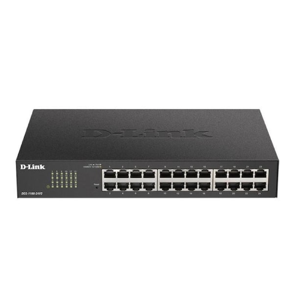 D-Link 24-Port Gigabit Smart Managed Switch - Black