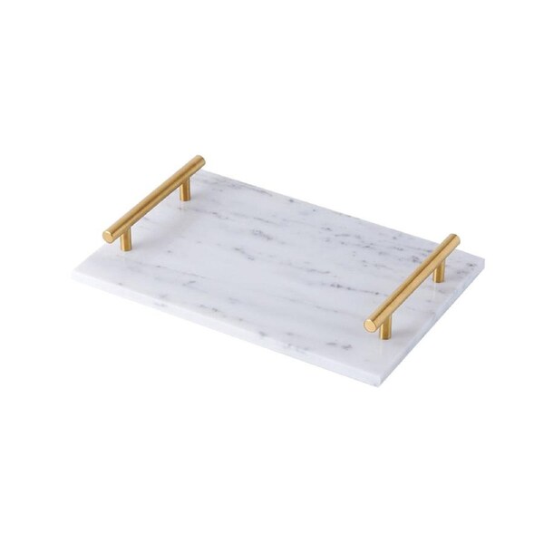Natural Marble Tray Storage Display Tray Bathroom Living Room Decor Sample Tray