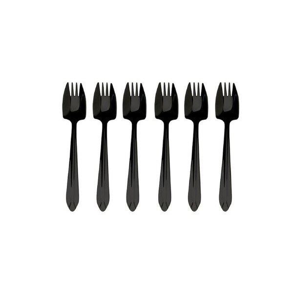 Splayd Black Label 6 Piece Cake Fork Set