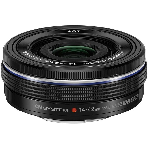 OM SYSTEM 14-42mm f/3.5-5.6 EZ Black Lens