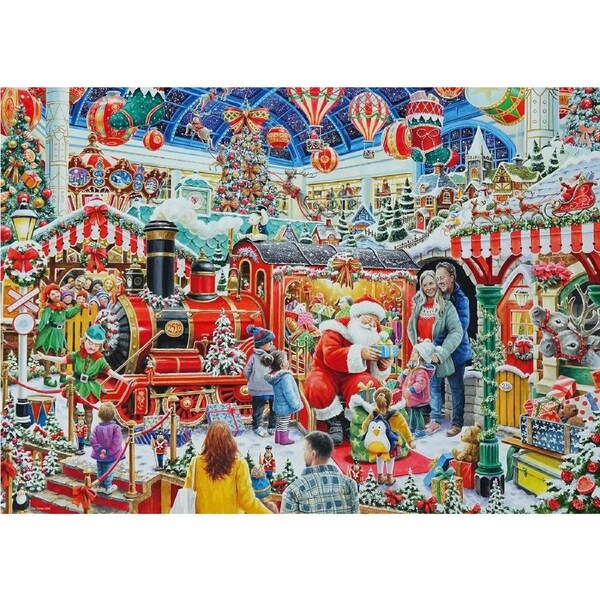 Ravensburger - Santa's Steam Train Grotto Puzzle 1000pc
