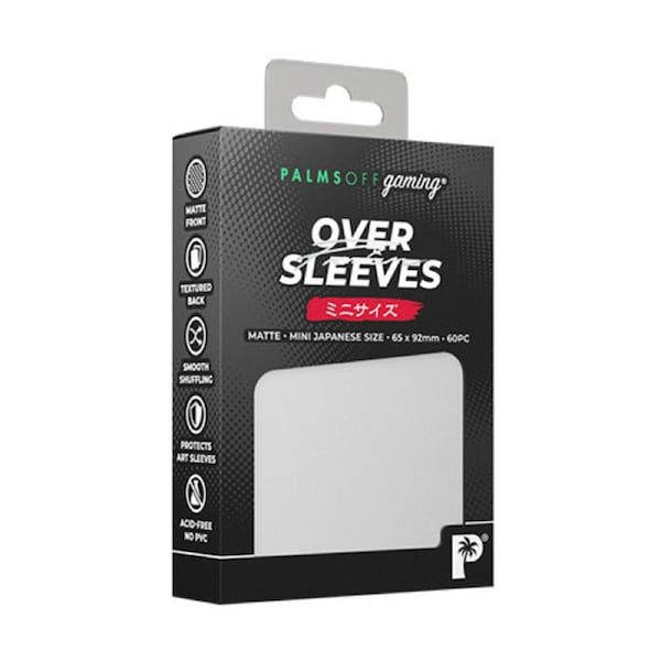 Palms Off Japanese Premium Over Sleeves 60pc Matte