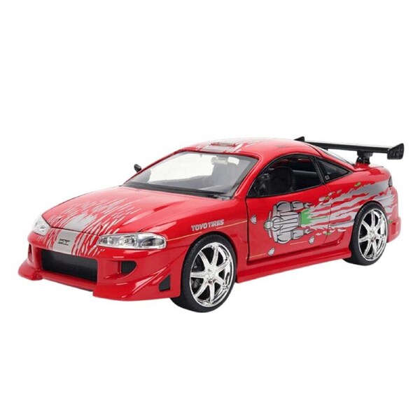 Jada 1:24 Scale Fast & Furious Brian's Mitsubishi Eclipse Red Diecast Vehicle