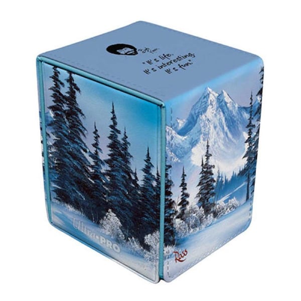 Ultra Pro Bob Ross Winter Paradise Alcove Flip Deck Box