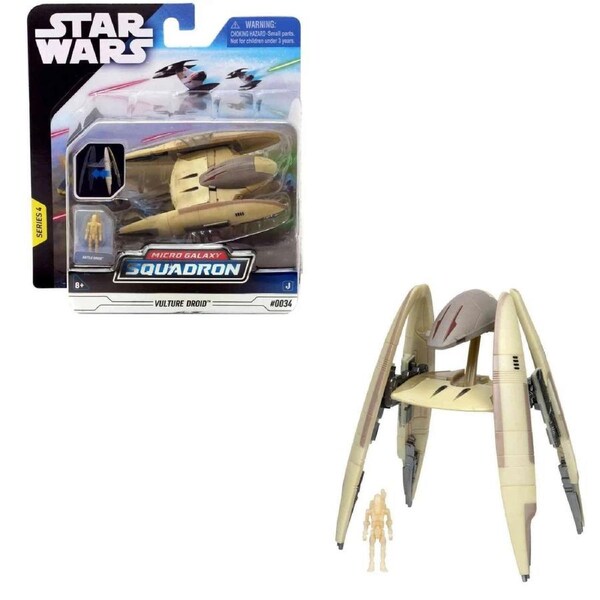 Star Wars Micro Galaxy Squadron Vulture Droid 3-5 Inch Space Ship Shuttle