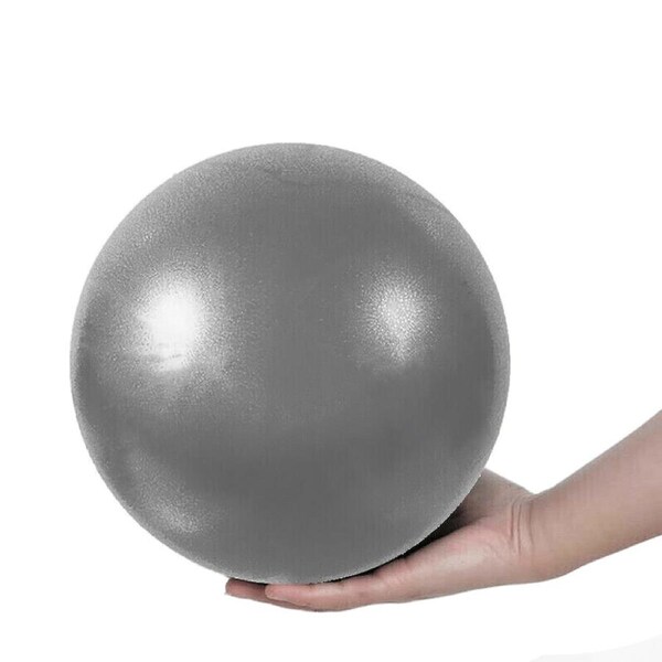 Gym Yoga Ball Home Fitness Exercise Balance Pilates Pregnancy Birthing 25cm Silver