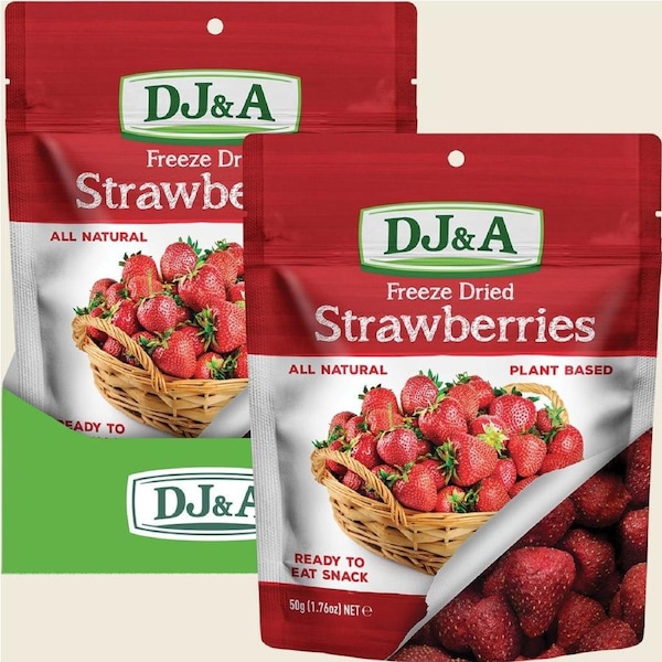 DJ&A Freeze Dried Strawberries 7x50g