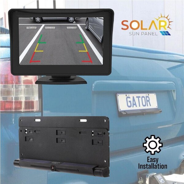 Gator Australia DIY Solar Wireless Reverse Camera Kit Car Van Ute - No Wiring No Drilling