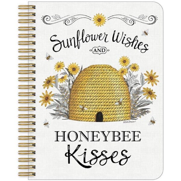 Legacy Spiral Note Book Sunflower Wishes Bee Kisses Writing Medium Notebook