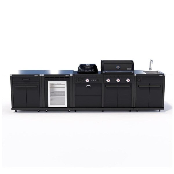 Coleman Revolution Dual Fuel Kitchen/Sink Fridge & Storage Modules - Matt Black