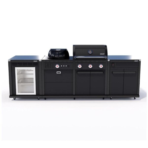 Coleman Revolution Dual Fuel Kitchen w/Storage No Drawer/Fridge Modules Matt BLK