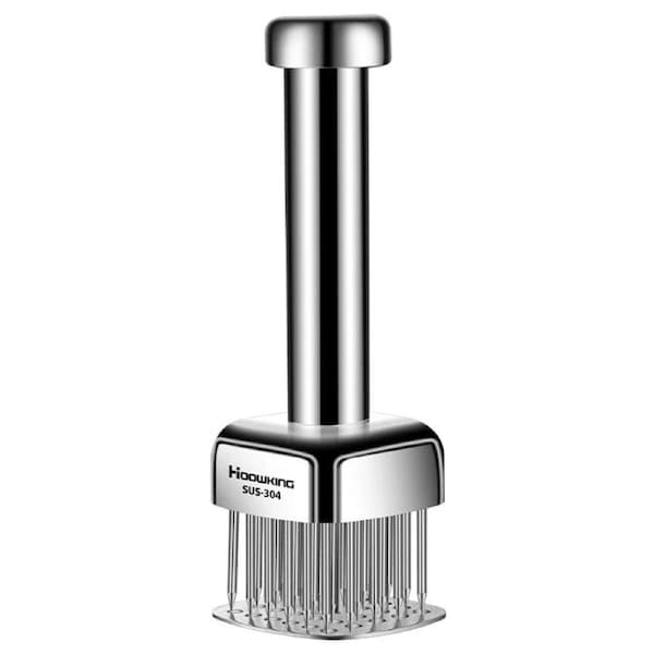 Meat Tenderizer Needle Hammer Silver