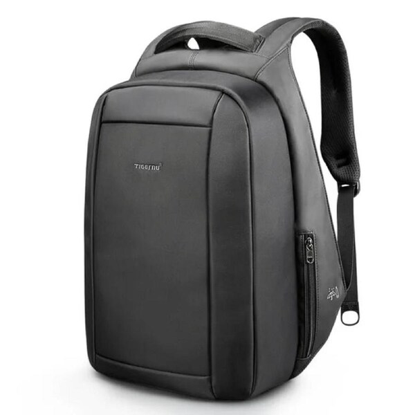 Anti-Theft Laptop Backpack USB Port Black