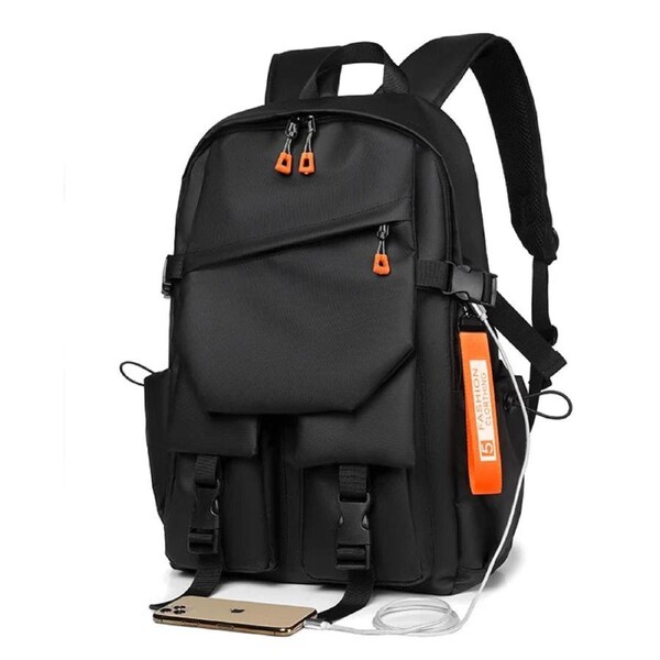 Oxford Waterproof Laptop Backpack Black