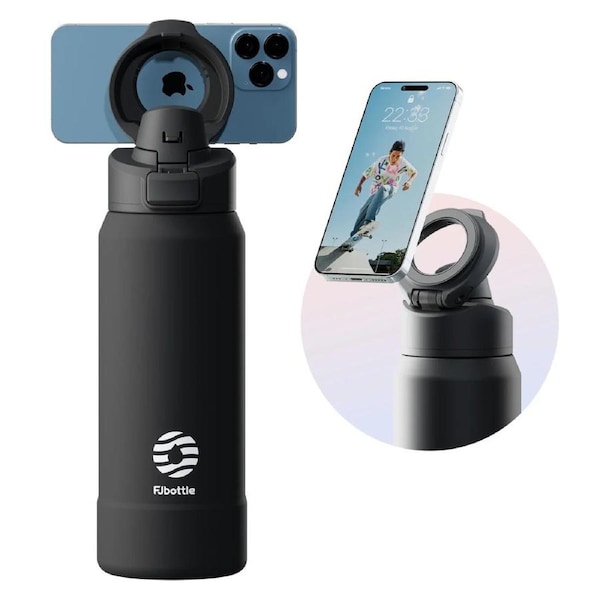 950ml Magnetic Thermos Water Bottle Black