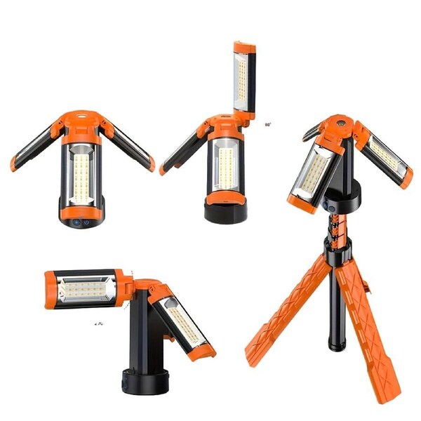 Rechargeable Work Light with Stand Portable Camping Lamp